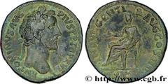 Roman coins ANTONINUS PIUS Type : Sesterce  Date : 152-153  Mint name / Town : Rome  Metal : copper  Diameter : 33  mm Orientation dies : 11  h. Weight : 25,03  g. Rarity : R2  Obverse legend : ANTONI