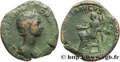 Roman coins ORBIANA Type : Sesterce  Date : 225  Mint name / Town : Rome  Metal : copper  Diameter : 31,5  mm Orientation dies : 12  h. Weight : 19,96  g. Rarity : R3  Officine : 6e  Obverse legend : 