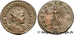 Roman coins MAXIMIANUS HERCULIUS Type : Aurelianus  Date : automne 289 - début 290  Date : 289-290  Mint name / Town : Lyon  Metal : billon  Millesimal fineness : 50  ‰ Diameter : 22  mm Orientation d