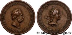 Medals RUSSIA - ALEXANDER II Type : Médaille, Inauguration du monument de l’impératrice Catherine II  Date : 1873  Metal : copper  Diameter : 35  mm Weight : 27,66  g. Edge : lisse  Puncheon : sans po