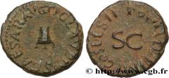 Roman coins CLAUDIUS Type : Quadrans  Date : 12 janvier - 31 décembre  Mint name / Town : Rome  Metal : copper  Diameter : 17  mm Orientation dies : 7  h. Weight : 3,51  g. Rarity : R1  Obverse legend