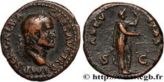 Roman coins GALBA Type : As  Date : 68  Mint name / Town : Rome  Metal : copper  Diameter : 28,50  mm Orientation dies : 6  h. Weight : 13,18  g. Rarity : R3  Obverse legend : IMP SER GALBA CAES AVG T
