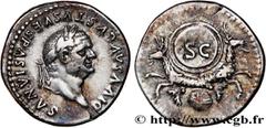 Roman coins DIVUS VESPASIAN Type : Denier  Date : 80  Mint name / Town : Rome  Metal : silver  Millesimal fineness : 900  ‰ Diameter : 18,5  mm Orientation dies : 6  h. Weight : 3,43  g. Rarity : R1  