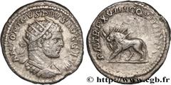 Roman coins CARACALLA Type : Antoninien  Date : 215  Mint name / Town : Rome  Metal : silver  Millesimal fineness : + 500  ‰ Diameter : 23  mm Orientation dies : 6  h. Weight : 4,02  g. Rarity : R2  O
