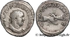 Roman coins BALBINUS Type : Antoninien  Date : mai - juin  Date : 238  Mint name / Town : Rome  Metal : silver  Millesimal fineness : 500  ‰ Diameter : 22,5  mm Orientation dies : 12  h. Weight : 4,03