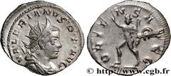 Roman coins VALERIAN I Type : Antoninien  Date : 257-258  Mint name / Town : Trèves  Metal : billon  Millesimal fineness : 250  ‰ Diameter : 21  mm Orientation dies : 12  h. Weight : 2,88  g. Obverse 