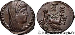 Roman coins CONSTANTINE I THE GREAT Type : Centenionalis ou nummus  Date : 337-340  Mint name / Town : Atelier indéterminé  Metal : copper  Diameter : 14,5  mm Orientation dies : 4  h. Weight : 1,62  
