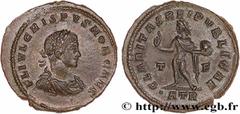 Roman coins CRISPUS Type : Follis ou nummus  Date : 317  Mint name / Town : Trèves  Metal : copper  Diameter : 20,5  mm Orientation dies : 12  h. Weight : 3,90  g. Rarity : R1  Officine : 1re  Obverse