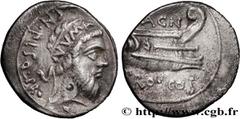 Roman coins POMPEY THE GREAT Type : Denier  Date : c. 49-48 AC.  Mint name / Town : Grèce  Metal : silver  Millesimal fineness : 950  ‰ Diameter : 18,5  mm Orientation dies : 6  h. Weight : 3,75  g. R