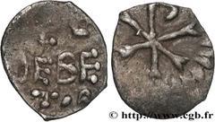 Merovingian Coinage MEROVINGIAN COINS - FRANKISH KINGDOM - CHILDEBERT I Type : Argenteus léger au Chrisme  Date : c. 511-558  Date : n.d.  Mint name / Town : Marseille (?)  Metal : silver  Diameter : 