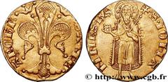 Feudal coins PROVENCE - ARCHDIOCESE OF ARLES - ETIENNE II DE LA GARDE Type : Florin d'or  Date : c. 1340-1370  Date : n.d.  Mint name / Town : Arles  Metal : gold  Diameter : 19  mm Orientation dies :