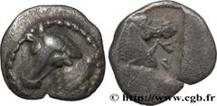 Greek Coins THESSALY - LARISSA Type : Obole  Date : c. 475-450 AC.  Mint name / Town : Larissa  Metal : silver  Diameter : 10  mm Orientation dies : 1  h. Weight : 0,70  g. Rarity : R2  Obverse descri