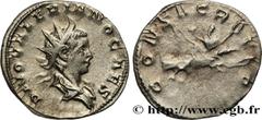 Roman coins VALERIAN II Type : Antoninien  Date : 259-260  Mint name / Town : Trèves  Metal : billon  Millesimal fineness : 250  ‰ Diameter : 21  mm Orientation dies : 6  h. Weight : 3,50  g. Obverse 