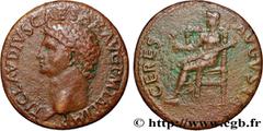 Roman coins CLAUDIUS Type : Dupondius  Date : 41-45  Mint name / Town : Rome  Metal : copper  Diameter : 29  mm Orientation dies : 6  h. Weight : 12,65  g. Rarity : R1  Obverse legend : TI CLAVDIVS CA