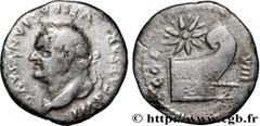 Roman coins VESPASIAN Type : Denier  Date : 77  Mint name / Town : Rome  Metal : silver  Millesimal fineness : 950  ‰ Diameter : 17,5  mm Orientation dies : 6  h. Weight : 2,98  g. Rarity : R2  Obvers