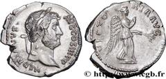 Roman coins HADRIAN Type : Denier  Date : 135  Mint name / Town : Rome  Metal : silver  Millesimal fineness : 900  ‰ Diameter : 17,5  mm Orientation dies : 7  h. Weight : 3,44  g. Officine : 5e  Obver