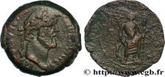 Provincial Coins ANTONINUS PIUS Type : Drachme  Date : an 22  Mint name / Town : Alexandrie, Égypte  Metal : copper  Diameter : 31  mm Orientation dies : 12  h. Weight : 25,98  g. Rarity : R2  Obverse