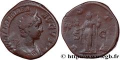 Roman coins JULIA MAMAEA Type : Sesterce  Date : 227  Mint name / Town : Rome  Metal : bronze  Diameter : 30  mm Orientation dies : 12  h. Weight : 25,92  g. Officine : 6e  Obverse legend : IVLIA MAMA