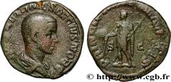 Roman coins HERENNIUS ETRUSCUS Type : Sesterce  Date : 250  Mint name / Town : Rome  Metal : copper  Diameter : 27  mm Orientation dies : 1  h. Weight : 18,21  g. Rarity : R2  Officine : 2e  Obverse l