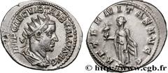 Roman coins TREBONIANUS GALLUS Type : Antoninien  Date : mi  Date : 253  Mint name / Town : Rome  Metal : billon  Millesimal fineness : 350  ‰ Diameter : 20,5  mm Orientation dies : 12  h. Weight : 3,