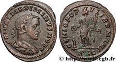 Roman coins MAXIMINUS II DAIA Type : Follis ou nummus  Date : printemps 307  Mint name / Town : Lyon  Metal : copper  Diameter : 28,5  mm Orientation dies : 12  h. Weight : 8,81  g. Rarity : R1  Obver