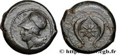 Greek Coins SICILY - SYRACUSE Type : Drachme  Date : c. 380 AC.  Mint name / Town : Syracuse, Sicile  Metal : copper  Diameter : 30  mm Orientation dies : 5  h. Weight : 30,56  g. Rarity : R1  Obverse