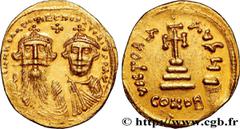 Byzantine coins HERACLIUS and HERACLIUS CONSTANTINE Type : Solidus  Date : 629-631  Mint name / Town : Constantinople  Metal : gold  Millesimal fineness : 1.000  ‰ Diameter : 21  mm Orientation dies :