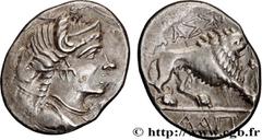 Celtic coins MASSALIA - MARSEILLE Type : “Drachme légère” ou tétrobole  Date : c. 121-49 AC.  Metal : silver  Diameter : 16  mm Orientation dies : 6  h. Weight : 2,72  g. Rarity : R3  Obverse descript