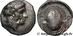 Greek Coins ATTICA - SALAMIS Type : Unité  Date : c. 430-400 AC.  Mint name / Town : Salamine, Chypre  Metal : copper  Diameter : 16  mm Orientation dies : 6  h. Weight : 2,79  g. Rarity : R1  Obverse