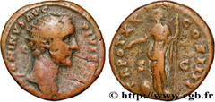 Roman coins ANTONINUS PIUS Type : Dupondius  Date : 156-157  Mint name / Town : Rome  Metal : copper  Diameter : 26  mm Orientation dies : 6  h. Weight : 13,03  g. Rarity : R1  Obverse legend : ANTONI