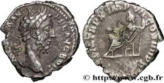 Roman coins COMMODUS Type : Denier  Date : 10-12/185  Date : 185  Mint name / Town : Rome  Metal : silver  Millesimal fineness : 750  ‰ Diameter : 19  mm Orientation dies : 12  h. Weight : 3,03  g. Ra