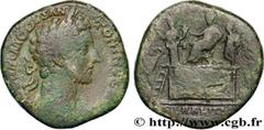 Roman coins COMMODUS Type : Sesterce  Date : 180  Mint name / Town : Rome  Metal : copper  Diameter : 29,5  mm Orientation dies : 12  h. Weight : 22,82  g. Rarity : R2  Obverse legend : M COMMODVS ANT