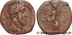 Roman coins COMMODUS Type : Sesterce  Date : 184  Mint name / Town : Rome  Metal : copper  Diameter : 29  mm Orientation dies : 6  h. Weight : 16,76  g. Rarity : R1  Officine : 4e  Obverse legend : M 