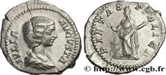 Roman coins JULIA DOMNA Type : Denier  Date : 203  Mint name / Town : Rome  Metal : silver  Millesimal fineness : 550  ‰ Diameter : 18,5  mm Orientation dies : 6  h. Weight : 3,08  g. Officine : 6e  O