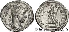 Roman coins SEVERUS ALEXANDER Type : Denier  Date : 227  Mint name / Town : Rome  Metal : silver  Millesimal fineness : 500  ‰ Diameter : 19  mm Orientation dies : 6  h. Weight : 3,18  g. Officine : 2