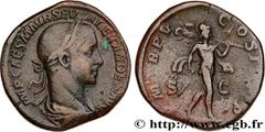 Roman coins SEVERUS ALEXANDER Type : Sesterce  Date : 226  Mint name / Town : Rome  Metal : copper  Diameter : 31  mm Orientation dies : 1  h. Weight : 21,15  g. Officine : 3e  Obverse legend : IMP CA