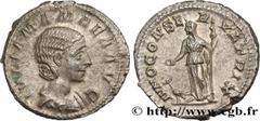 Roman coins JULIA MAMAEA Type : Denier  Date : 222  Mint name / Town : Rome  Metal : silver  Millesimal fineness : 500  ‰ Diameter : 19,5  mm Orientation dies : 6  h. Weight : 3,22  g. Officine : 6e  