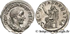 Roman coins GORDIAN III Type : Denier  Date : 240  Mint name / Town : Rome  Metal : billon  Millesimal fineness : 450  ‰ Diameter : 19,5  mm Orientation dies : 12  h. Weight : 2,68  g. Rarity : R1  Of