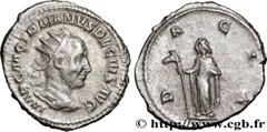 Roman coins TRAJAN DECIUS Type : Antoninien  Date : 250  Mint name / Town : Rome  Metal : billon  Millesimal fineness : 400  ‰ Diameter : 22  mm Orientation dies : 6  h. Weight : 4,37  g. Officine : 1