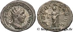 Roman coins TREBONIANUS GALLUS Type : Antoninien  Date : début 253  Mint name / Town : Rome  Metal : billon  Millesimal fineness : 350  ‰ Diameter : 20  mm Orientation dies : 6  h. Weight : 4,23  g. O