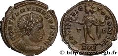 Roman coins CONSTANTINE I THE GREAT Type : Follis ou nummus  Date : 316  Mint name / Town : Trèves  Metal : copper  Diameter : 20,5  mm Orientation dies : 6  h. Weight : 3,89  g. Officine : 1re  Obver