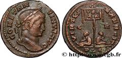 Roman coins CONSTANTINE I THE GREAT Type : Centenionalis ou nummus  Date : 321  Mint name / Town : Lyon  Metal : copper  Diameter : 19  mm Orientation dies : 6  h. Weight : 3,13  g. Obverse legend : C