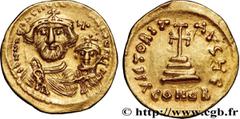 Byzantine coins HERACLIUS and HERACLIUS CONSTANTINE Type : Solidus  Date : 616-625  Mint name / Town : Constantinople  Metal : gold  Millesimal fineness : 1.000  ‰ Diameter : 20  mm Orientation dies :
