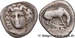 Greek Coins THESSALY - LARISSA Type : Drachme  Date : c. 350-320 AC  Mint name / Town : Larissa, Thessalie  Metal : silver  Diameter : 19,5  mm Orientation dies : 5  h. Weight : 5,43  g. Rarity : R1  