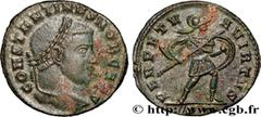 Roman coins CONSTANTINE I THE GREAT Type : Follis  Date : 306-307  Mint name / Town : Ticinum  Metal : billon  Millesimal fineness : + 50  ‰ Diameter : 24  mm Orientation dies : 5  h. Weight : 7,18  g