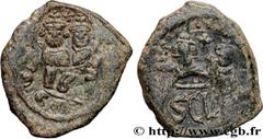 Byzantine coins HERACLIUS and HERACLIUS CONSTANTINE Type : Follis  Date : c. 635  Mint name / Town : Sicile  Metal : bronze  Diameter : 30,5  mm Orientation dies : 6  h. Weight : 12,22  g. Rarity : R1