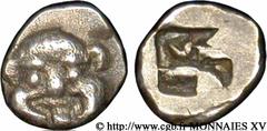 MASSALIA - MARSEILLE(525/520-480-474 avant J.-C.) Hémilitra du type du trésor d'Auriol à la tête de Gorgone N° v15_0042    Date : c. 480-470 AC. Métal : argent Diamètre : 8mm Axe des coins : -h. Poids