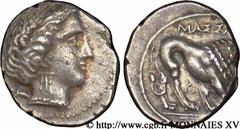 MASSALIA - MARSEILLE(IIIe - Ier siècles avant J.-C.) “Drachme légère” ou tétrobole N° v15_0092    Date : 200-150 AC. Métal : argent Diamètre : 16mm Axe des coins : 6h. Poids : 2,61g. Degré de rareté :