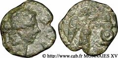 ANTIPOLIS - ANTIBES(Ier siècle avant J.-C.) Petit bronze à la victoire N° v15_0177    Date : 44-43 AC. Métal : bronze Diamètre : 13mm Axe des coins : 3h. Poids : 1,41g. Degré de rareté : R1 Etat de co