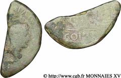 LUGDUNUM - LYON - OCTAVE ET JULES CESAR(Ier siècle avant J.-C. - Ier siècle après J.-C.) Dupondius “COPIA” coupé en deux verticalement ou as N° v15_0317    Date : c. 36 AC. Nom de l'atelier : Gaule, L